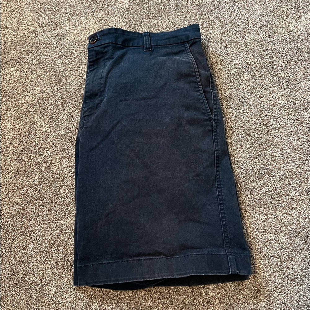 Chaps Navy Flat Front Shorts Timeless Design